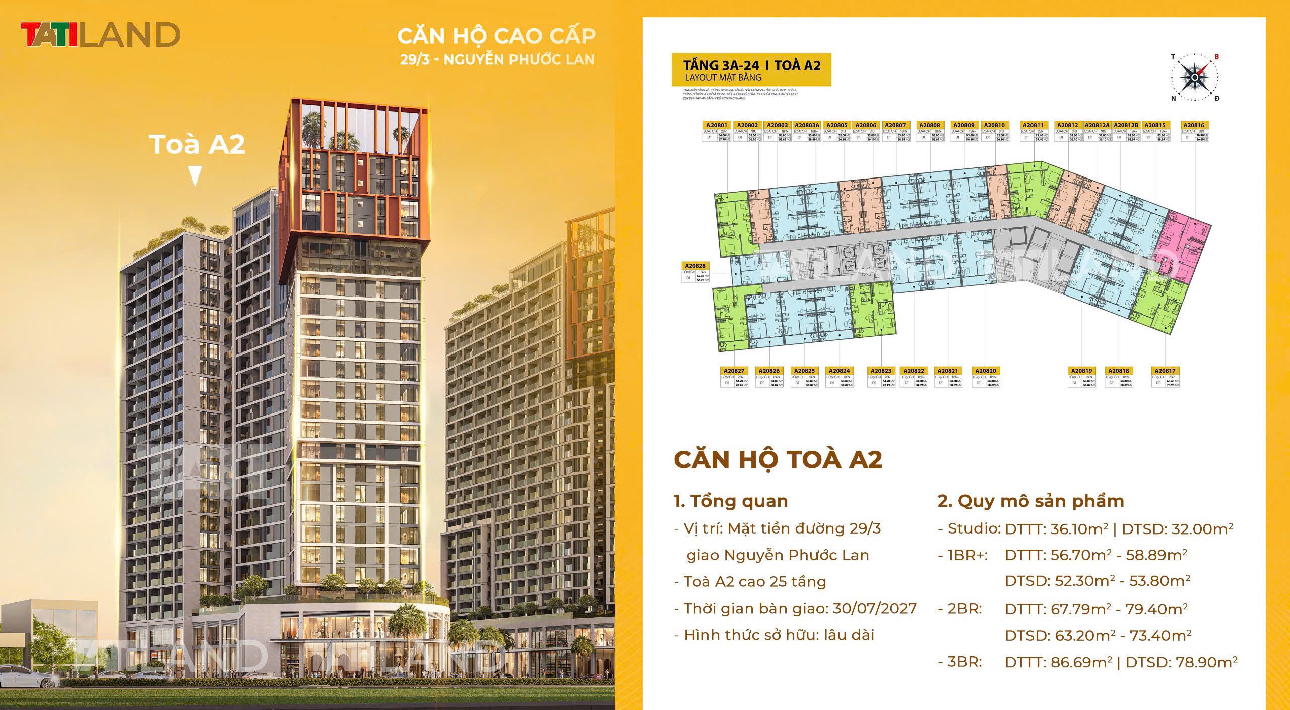 Layout mặt bằng S2 Spana Tower